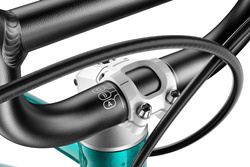 (new) Rower woom GO 4 metallic turquoise